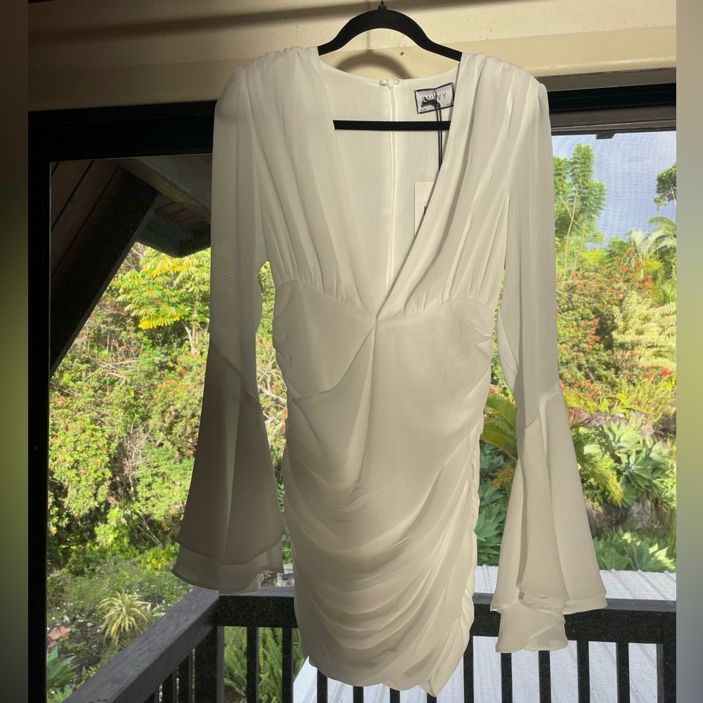 White mini dress